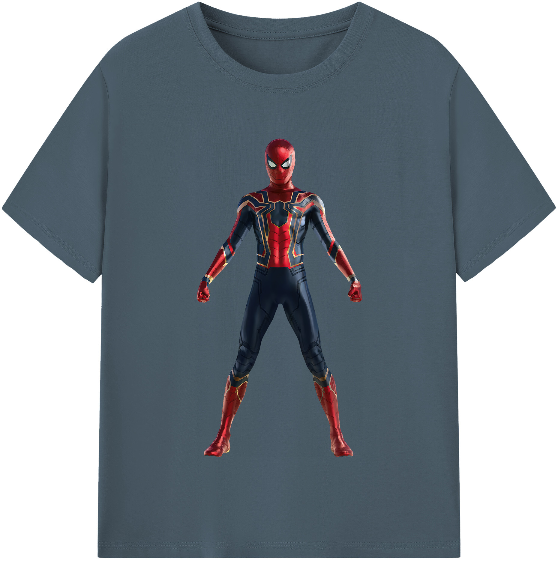 （画像用） Spider Man スパイダーマン 綿100％半袖Tシャツ（フロントプリント）